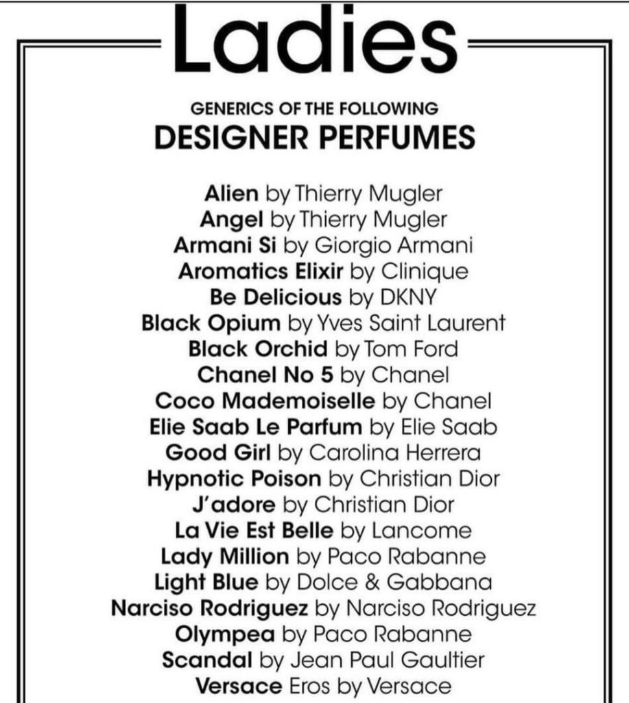 Parfums de qualité